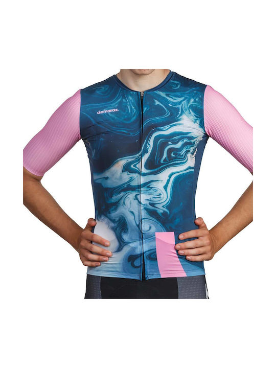 Demaraz Short Sleeve Road Bike Blue Jersey