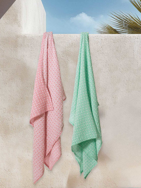 Pareo Fürs Meer Option Aqua Nef Nef Homeware Blaues Meeres-Pareo 110x150