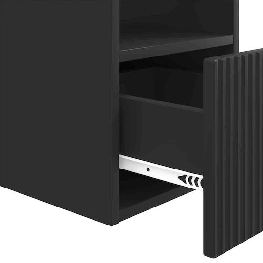 vidaXL Bench Without Sink M30xD35xH50cm Black