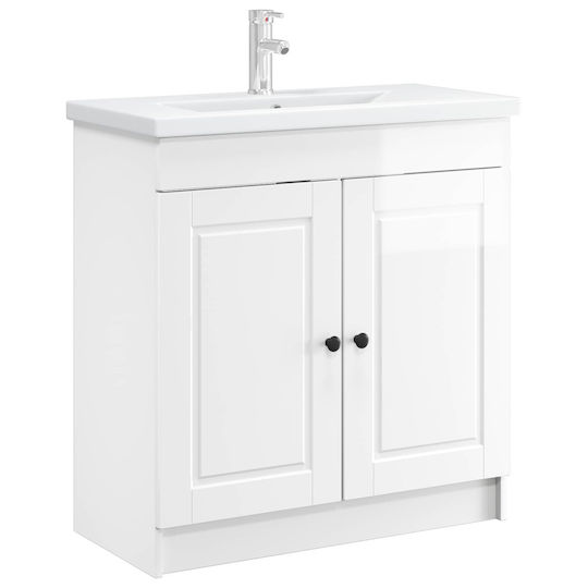 vidaXL Panglică Fără Lavoar M78.5xA37.5xÎ81cm Alb
