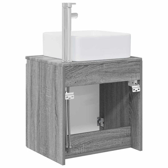 vidaXL Bathroom Vanity Unit with Sink L49.5xW41xH63cm Gray