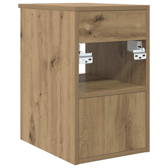 vidaXL Badezimmer Waschtisch-Einheit M30xB44.5xH50cm Eiche