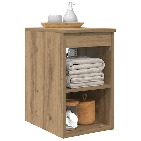 vidaXL Badezimmer Waschtisch-Einheit M30xB44.5xH50cm Eiche