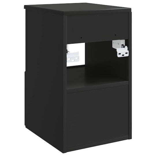 vidaXL Badezimmer Waschtisch-Einheit M30xB41xH50cm Schwarz