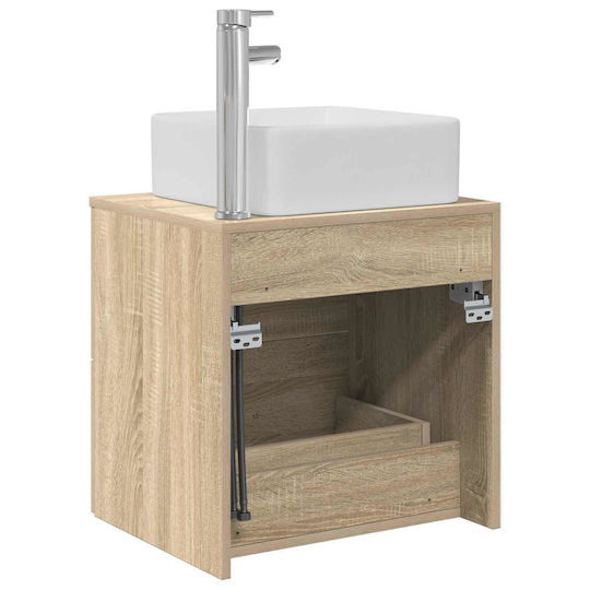 vidaXL Vanity Unit with Sink M53xD34.5xH63cm Sonoma Oak