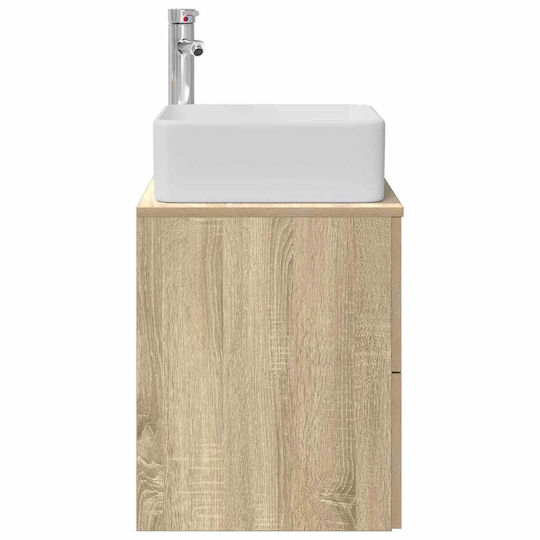 vidaXL Vanity Unit with Sink M53xD34.5xH63cm Sonoma Oak