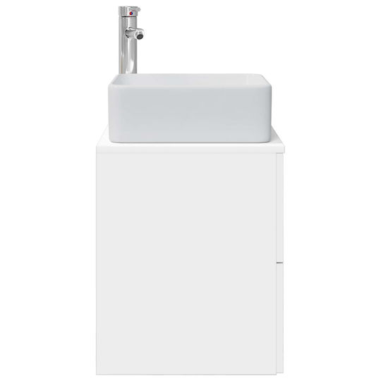vidaXL Badezimmer Waschtisch-Einheit M49.5xB41xH63cm Weiß