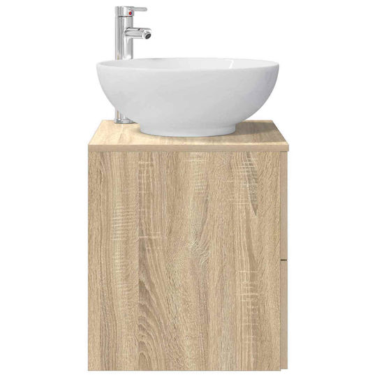 vidaXL Πάγκος με Νιπτήρα Μ49.5xΒ44.5xΥ66.5cm Δρύς Sonoma