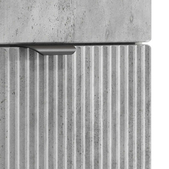 vidaXL Panglică Fără Lavoar M56xA37,5xÎ81cm Gri Beton
