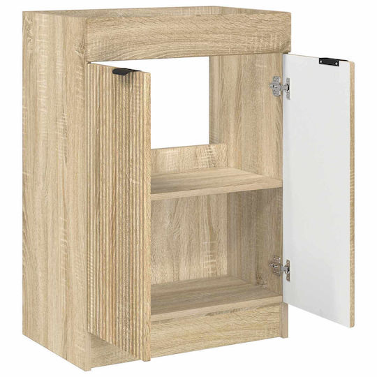 vidaXL Πάγκος χωρίς Νιπτήρα Μ56xΒ37.5xΥ81cm Δρυς Sonoma