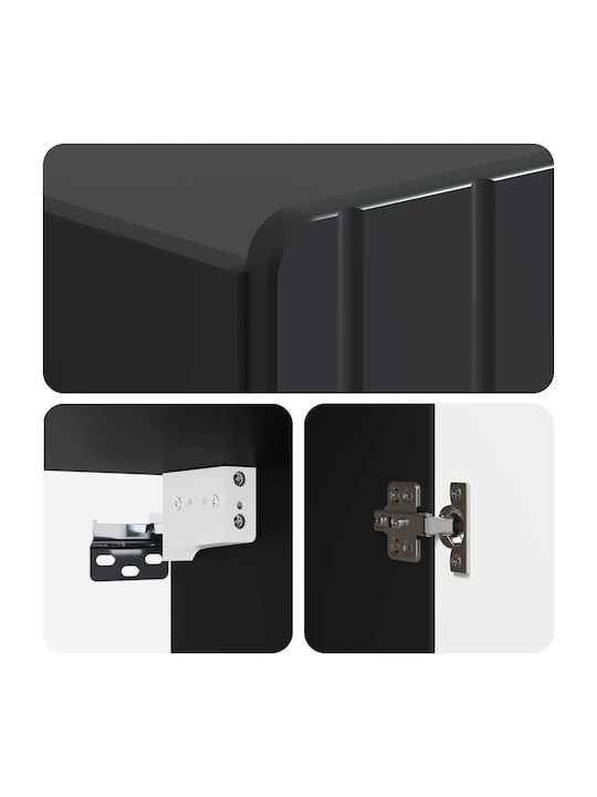 Dulap Suspendat Negru 33x34.5x94 cm