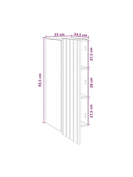 Dulap Suspendat Maro 33x34.5x94 cm
