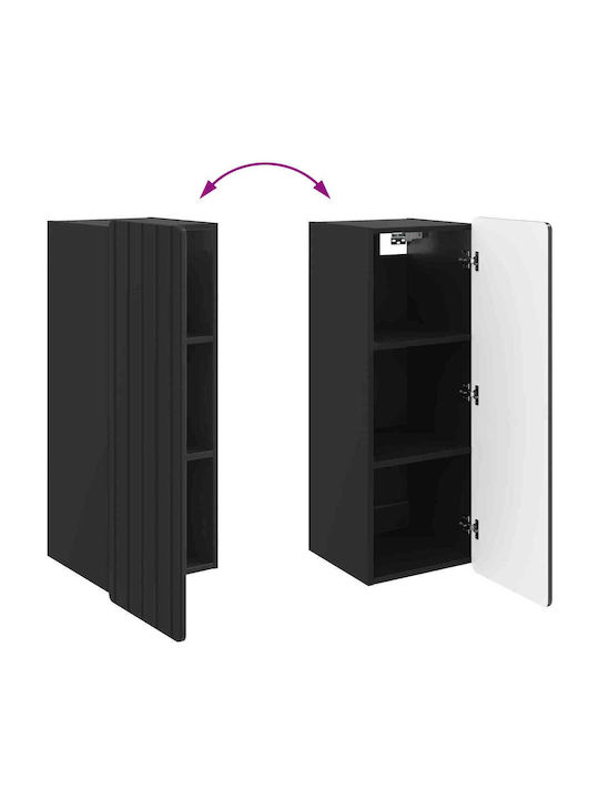 Dulap Suspendat Negru 33x34.5x94 cm