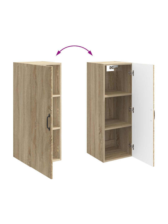 Wall Brown Kitchen Cabinet 33x34.5x90cm