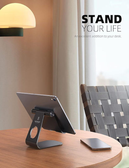 Lamicall Tablet Stand Adjustable Angle High Stability Black Universal Compatibility