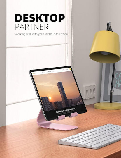 Lamicall Suport Tablet Telefon Unghi Reglabil Stabilitate Ridicată Dispozitive Compatibile 10-33 Cm Roz