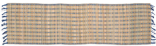 Nef-Nef Homeware Läufer Straw Natural / Blau 45x150cm