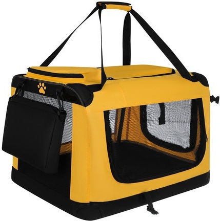 Geantă Pentru Transport Câine / Pisică Până La 25kg Galbenă L60xL44xÎ42cm