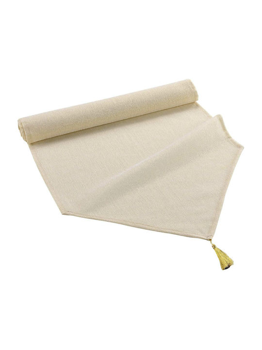 Douceur d'Intérieur Runner Linen Silvery Gold 40x140cm