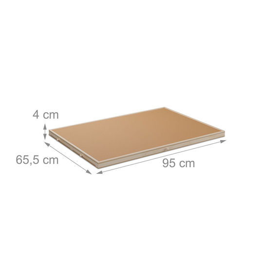 Tablă Înclinată Pentru Puzzle Relaxdays 4 Sertare 1500 Piese Natur 65.5x95cm