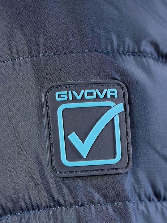 Herren Jacken Winddicht Marineblau/Türkis