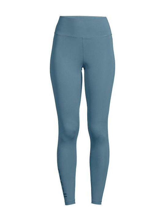 Training Damen Leggings Hohe Taille Blau