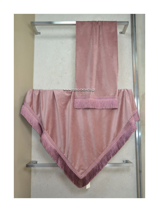 Liolios Home Tischtuch Old Pink 140x180cm