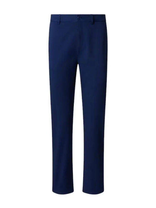 Damen Chino Hose Baumwoll-Set in Schlank Passform Blau