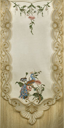 F&L Läufer Ecru 29x65cm