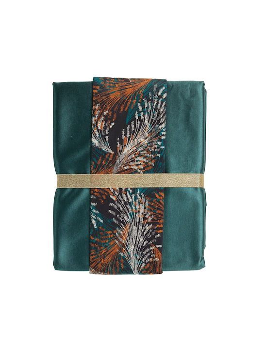 Das Home Τραπεζομάντηλο Σετ 2τμχ 0865 Green 140x220εκ.