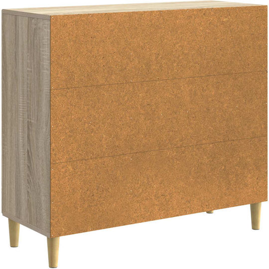 Wooden Sideboard Oak 89x34.5x80cm