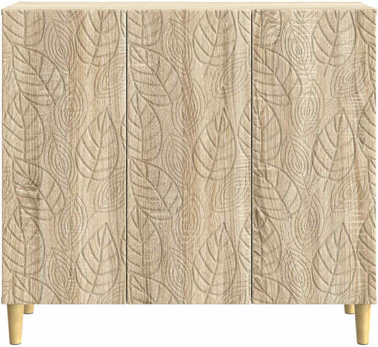 Wooden Sideboard Oak 89x34.5x80cm