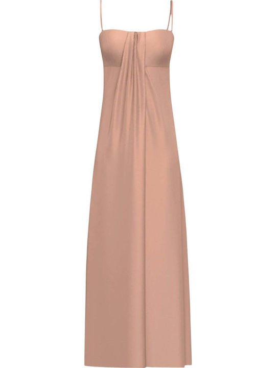 Summer Satin Pink Dress