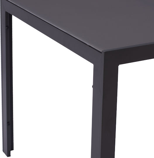 Outdoor Dining Set Miri 7 Pieces Dark Gray