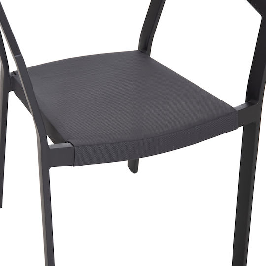 Outdoor Dining Set Miri 7 Pieces Dark Gray