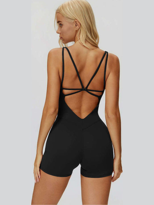 Women's One-piece Shorts Black/Black