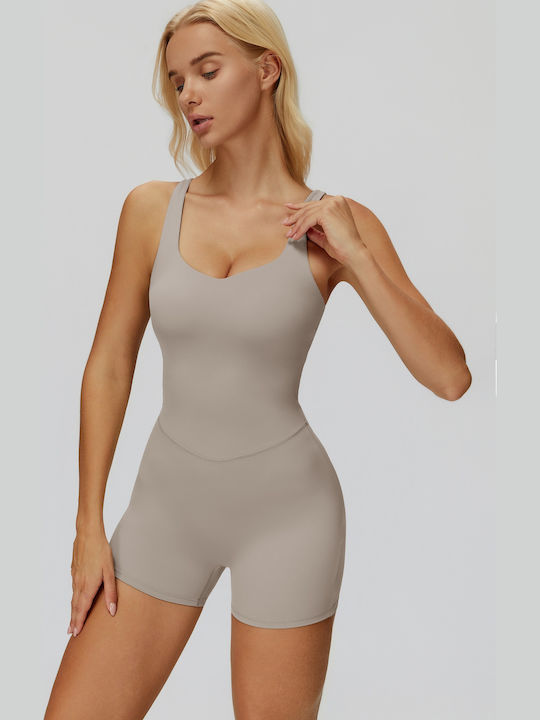 Γυναικείο Ολόσωμο Σορτς Beige
