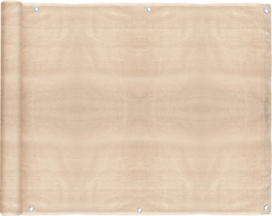 General Trade Divider De Verandă Bej Cu Cerc 0.85x5m