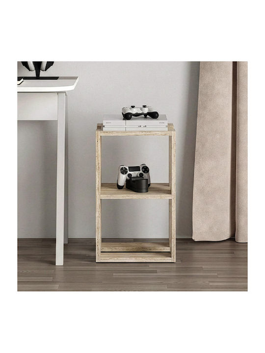 Bedside Table Lonie Lonie Wooden Beige 34x30x55cm
