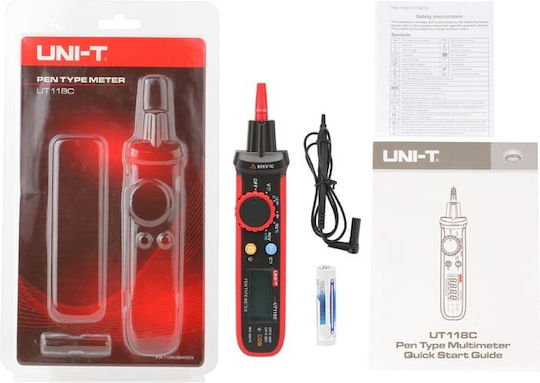 Uni-T Ψηφιακό Πολύμετρο True RMS με Μέτρηση AC / DC / Αντίστασης UT118C