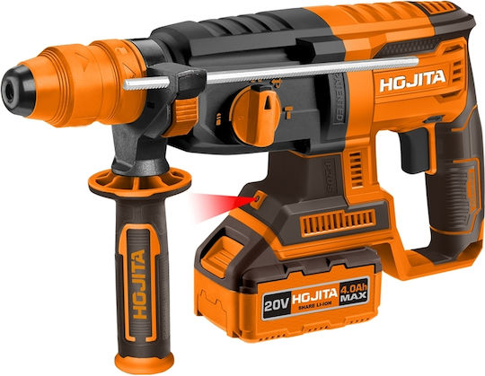 Hojita Hojita Impact Rotary Hammer Cordless Brushless 20V 2x4Ah with SDS Plus Socket