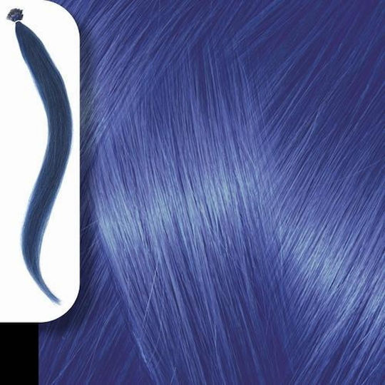 Yanni Extensions Keratin Extension with Human Hair in Blue Colour 50cm