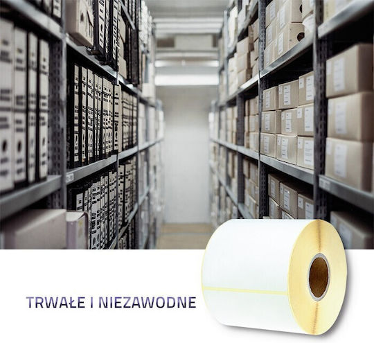 Qoltec 350 Self-Adhesive Label Rolls for Label Printer 100x210mm 1pcs