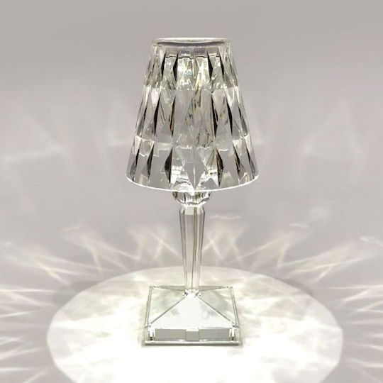 TnS Diamond Lampă de Masă cu Abajur Transparent și Bază