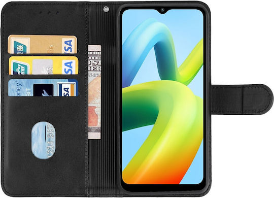 Book Tempered Glass Black Redmi A1+ / A2+