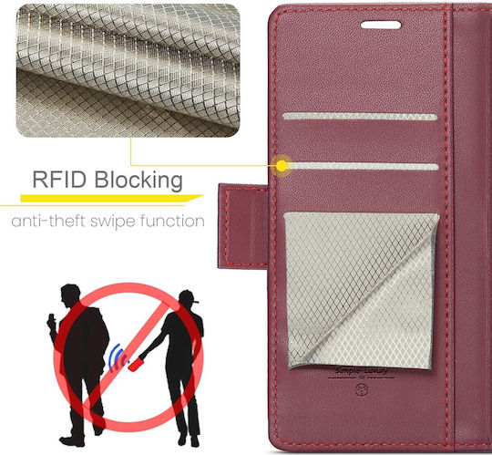 Caseme 023 Wallet Δερμάτινο / Δερματίνης Κόκκινο (iPhone 16)