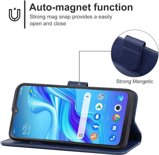 Wallet Tempered Glass Μπλε (Realme C33)