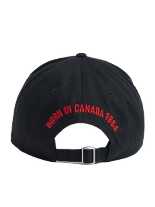 Dsquared2 Slogan Baseball Καπέλο Strapback Bcm0901 05c00001 2124 Μαύρο Βαμβακερό Dsquared2 Slogan Baseball Καπέλο Strapback Bcm0901 05c00001 2124 Μαύρο Βαμβακερό