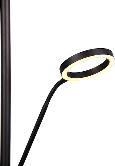 Trio Lighting Willis LED Floor Lamp H180xW40cm. with Adjustable White Light 5150lm Black