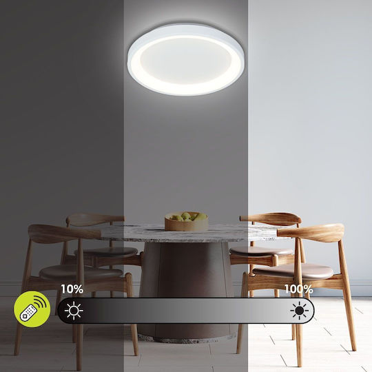 Deckenleuchte montieren Alexa-c Led 60w Cct 3290lm 230v Dim Breite / Durchmesser Φ40 Weiß 5251